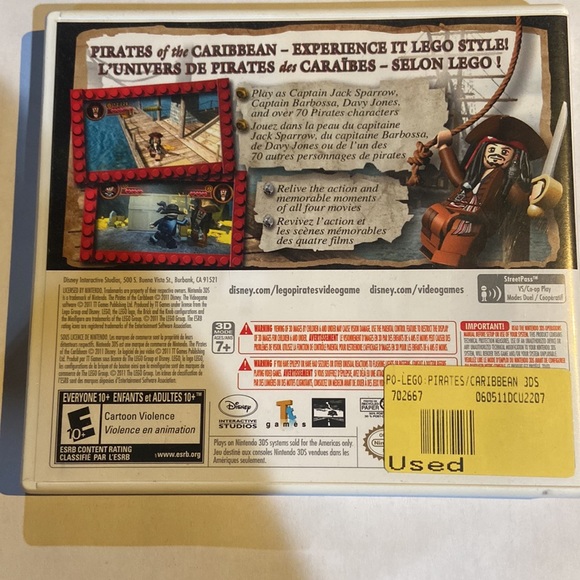 Nintendo 3DS Legos Pirates of the Caribbean - Picture 2 of 2